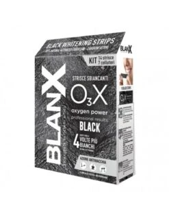 COSWELL SpA Blanx O3X Black Strisce Sbiancanti Antimacchia 14 Pezzi