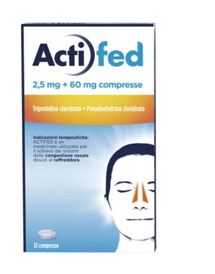 Actifed 12 Compresse 2,5mg+60mg