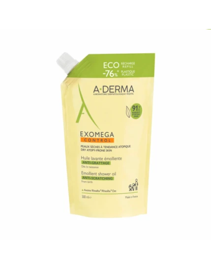 Aderma (Pierre Fabre It.Spa) A-Derma Exomega Control Olio Lavante Emolliente Ricarica 500ml