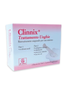 ABBATE GUALTIERO SRL Clinnix Trattamento Unghie 2x15ml + 2 Applicatori
