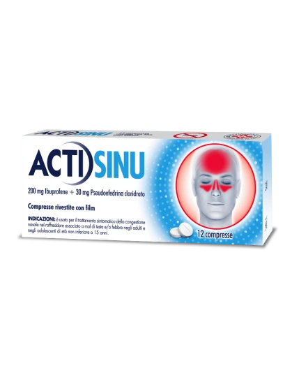 Actisinu 200 Mg+30 Mg 12 Compresse