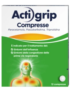 Actigrip 2,5mg+60mg+500mg 12 Compresse
